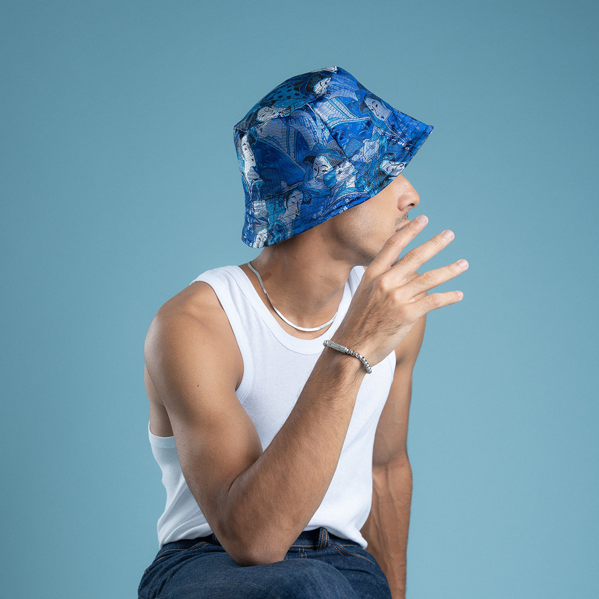 GEISHA X ASH BUCKET HAT