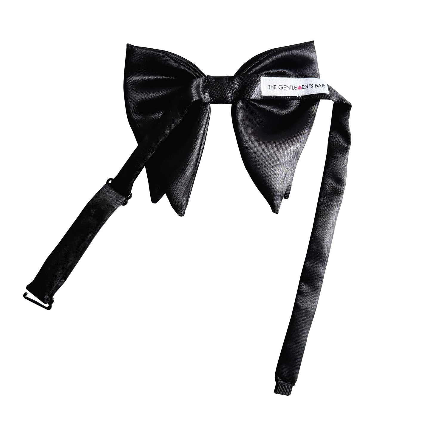 THE ONYX SATIN BOWTIE (BUTTERFLY)